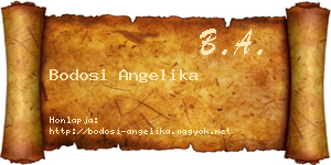 Bodosi Angelika névjegykártya